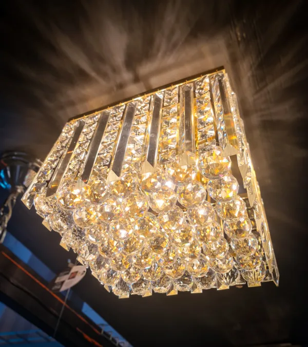 CRYSTAL CHANDELIER CEILING LIGHT FIXTURE