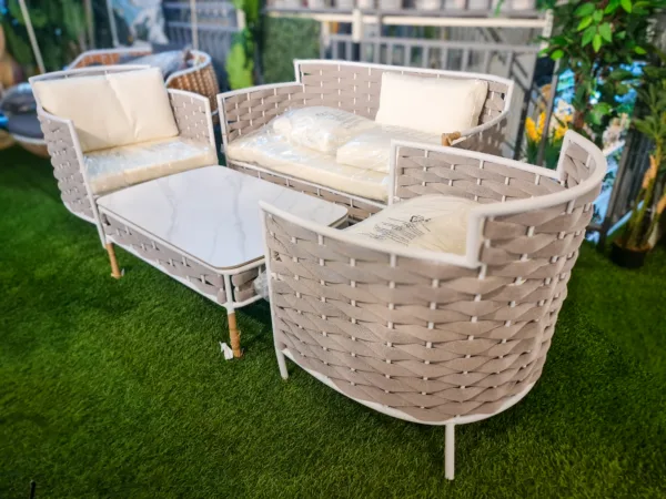 CONTEMPORARY OUTDOOR SECTIONAL SOFA SET