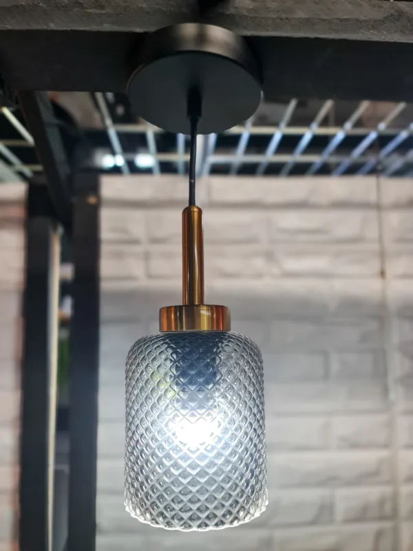 MODERN INDUSTRIAL GLASS PENDANT LIGHT