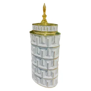 Modern Ceramic Vase Set with Lid