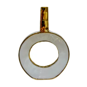 Gold Ceramic Vase Flower Décor