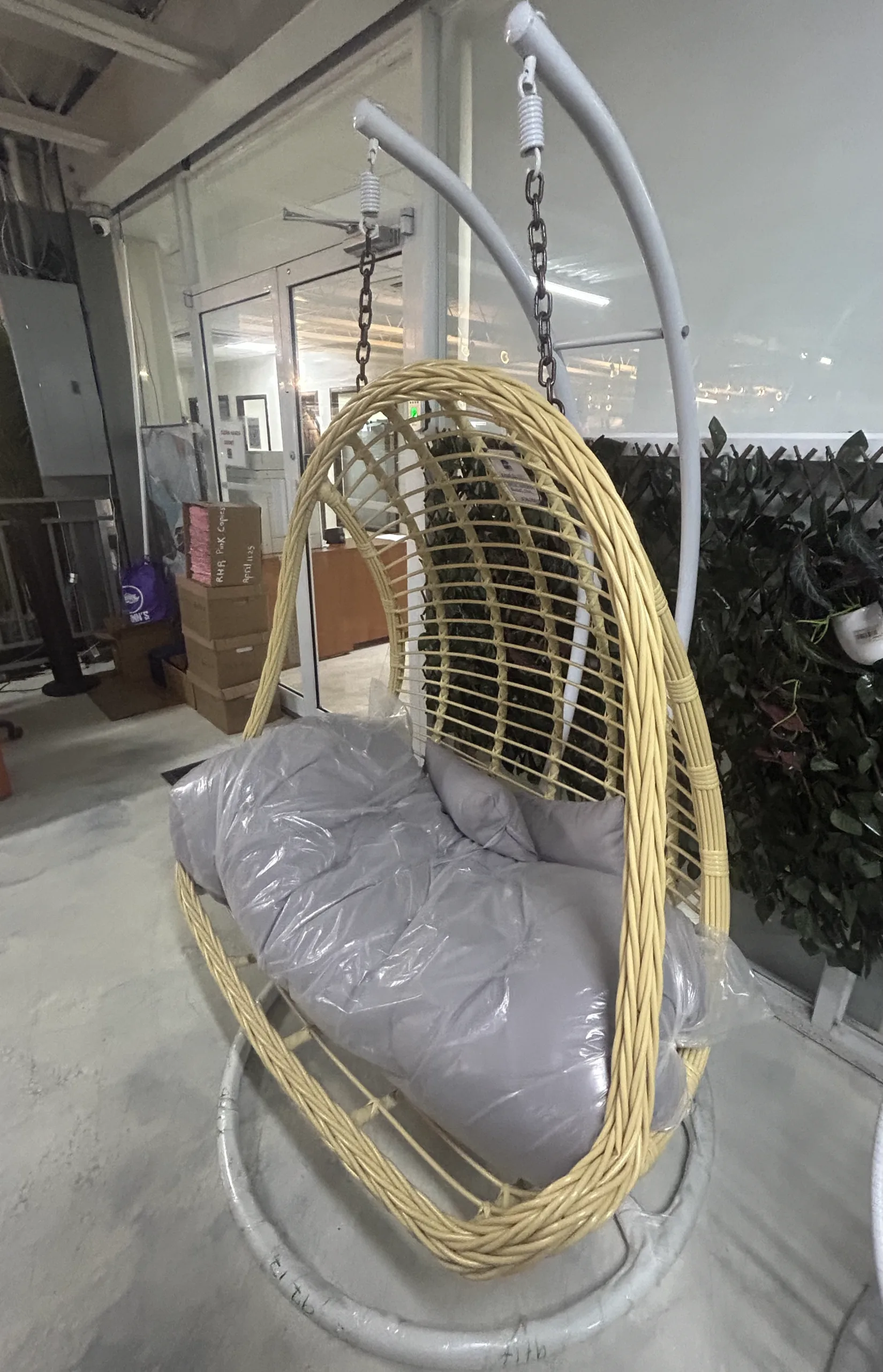 Patio Outdoor Swing Tan