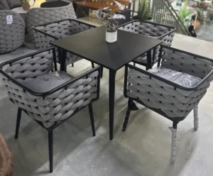 Patio Outdoor Table + Chair 5pc