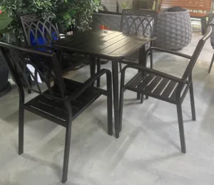 Patio Outdoor Table + Chair 7pcs