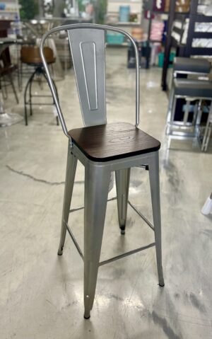 Bar Chair Dark Silver