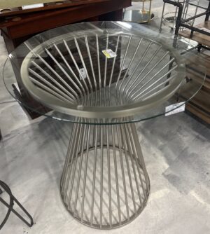 Bar table 3pcs Set satin Nickel + Grey