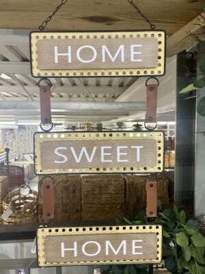 Home Sweet Home Metal Wooden Wall décor