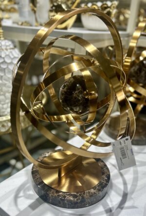 Cosmic Orb Golden Ring Décor